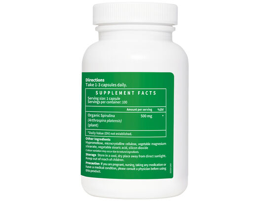 Organic Spirulina 500mg - Complete Nutrient Support