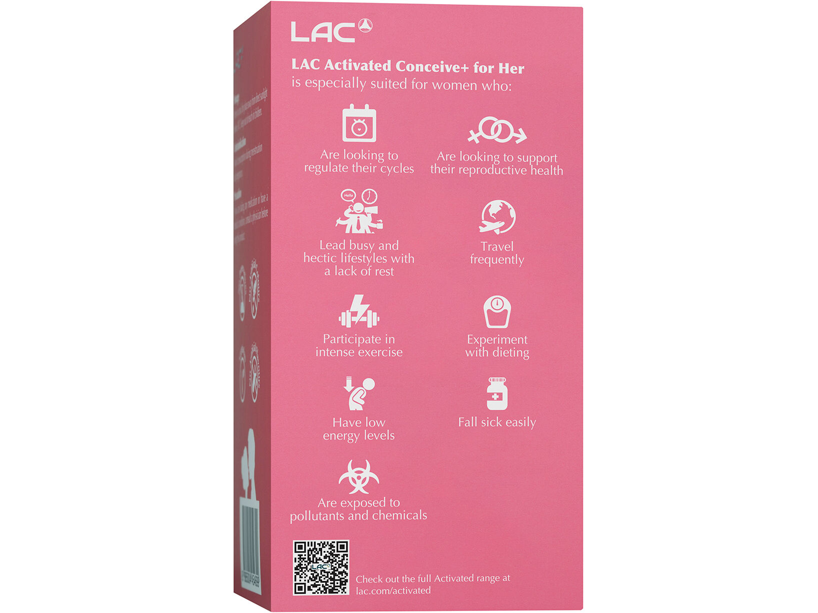 LAC Activated Conceive+ эмэгтэйчүүдэд — Хажуугаас, зүүн