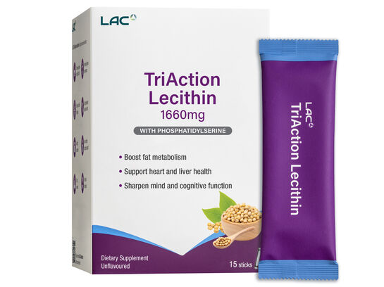 TriAction Lecithin 1660mg WITH PHOSPHATIDYLSERINE