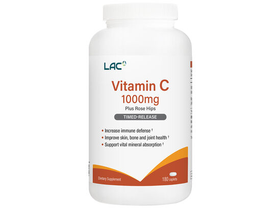 Vitamin C 1000mg Plus Rose Hips Timed-Release 