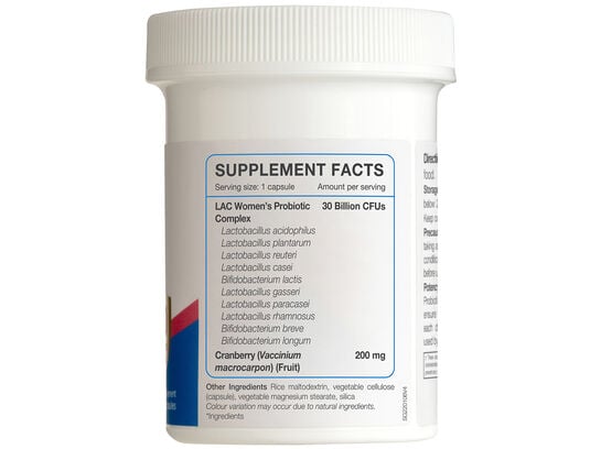 Women's Probiotic Complex 30 Billion CFU - with Cranberry 