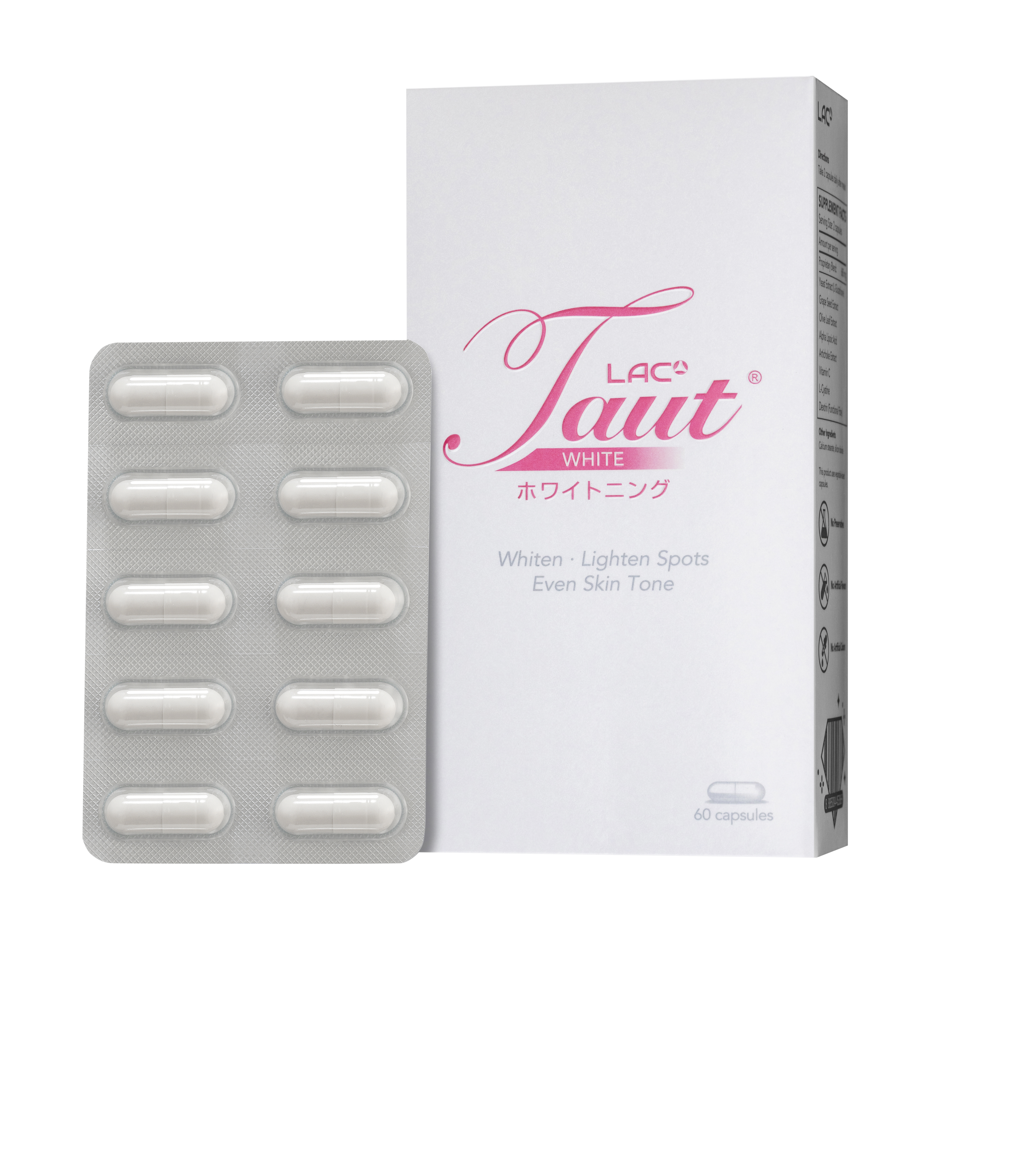 LAC Taut White Capsule x 60 Capsules
