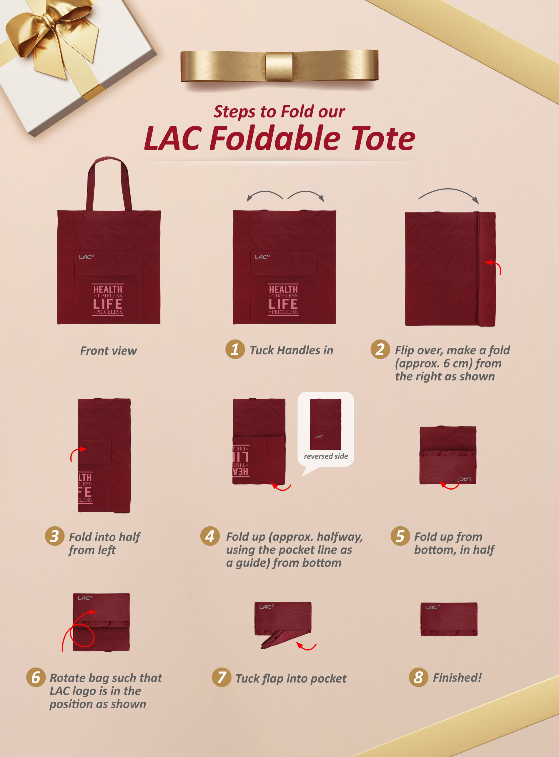 LAC Foldable Tote Bag
